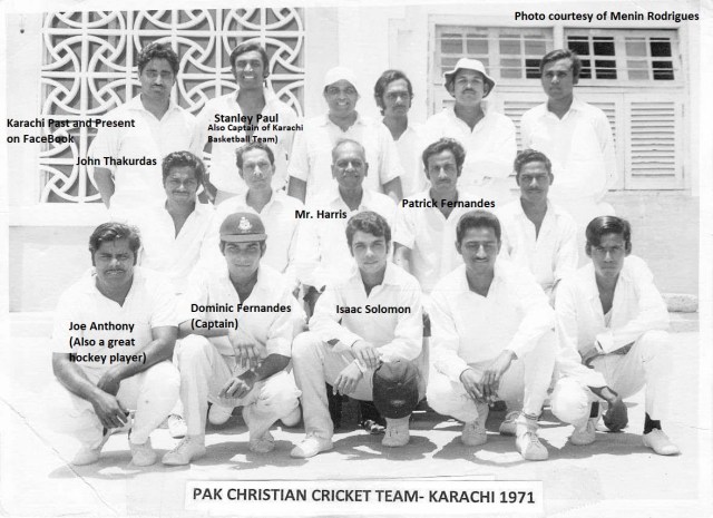 CricketPakChristianTeam1971