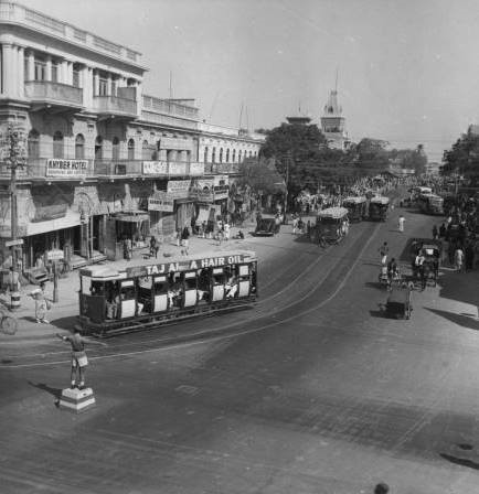 1950 - Tram turning point Saddar